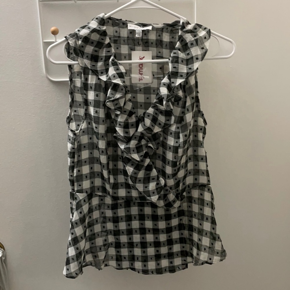 Ruffle peplum shirt